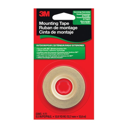 3M 3M Clear Outdoor Shrink Film Mounting Tape 1/2 in. W X 500 in. L 2175C